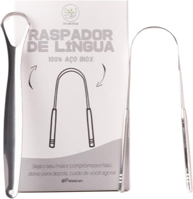 Raspador de língua em aço inox